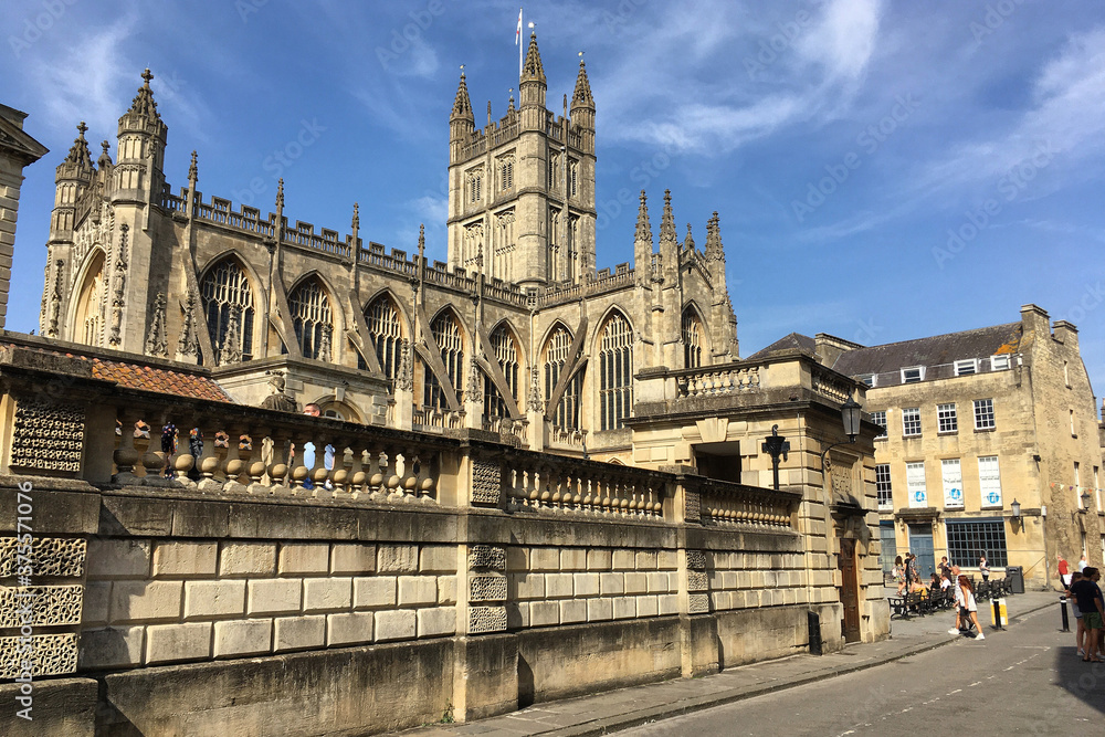 Bath Abbey in the centre of Bath, Somerset