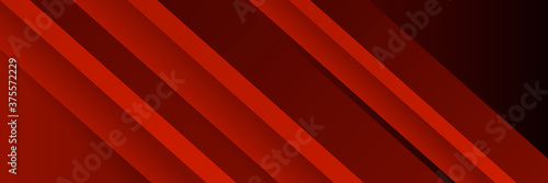 Fotografi Red abstract banner background with shiny stripes