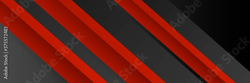 abstract red and black banner background design