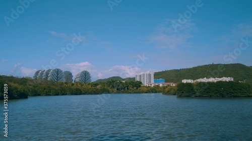Wallpaper Mural view on tranquil water in lake surrounded mangrove trees travelling in China Torontodigital.ca