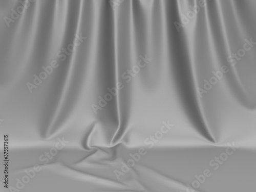Background scene fabric gray texture, curtain background in colors.