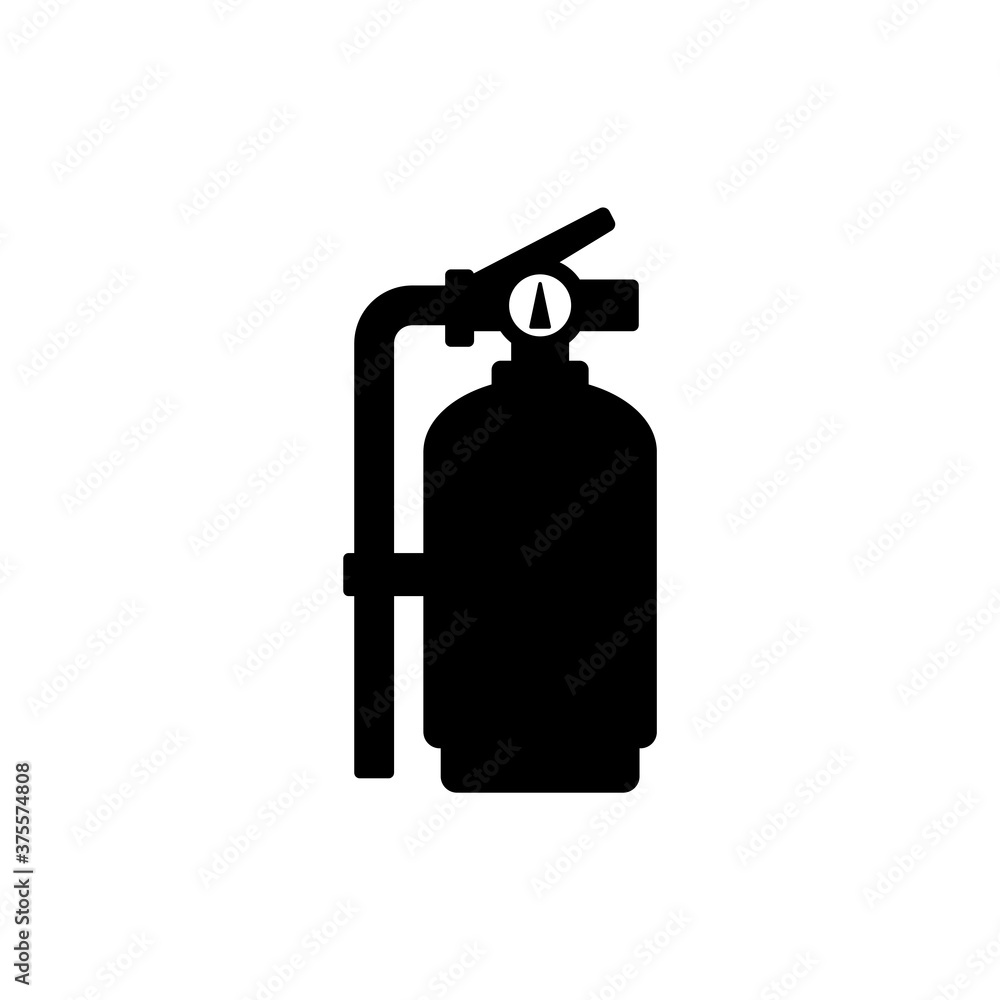 Fire extinguishers icon vector on white Fire extinguishers icon vector on white