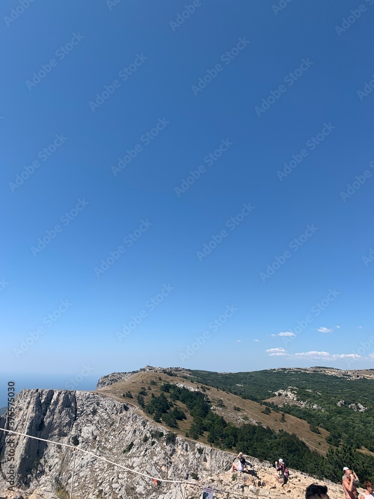 Naklejka premium view from the top of the mountain