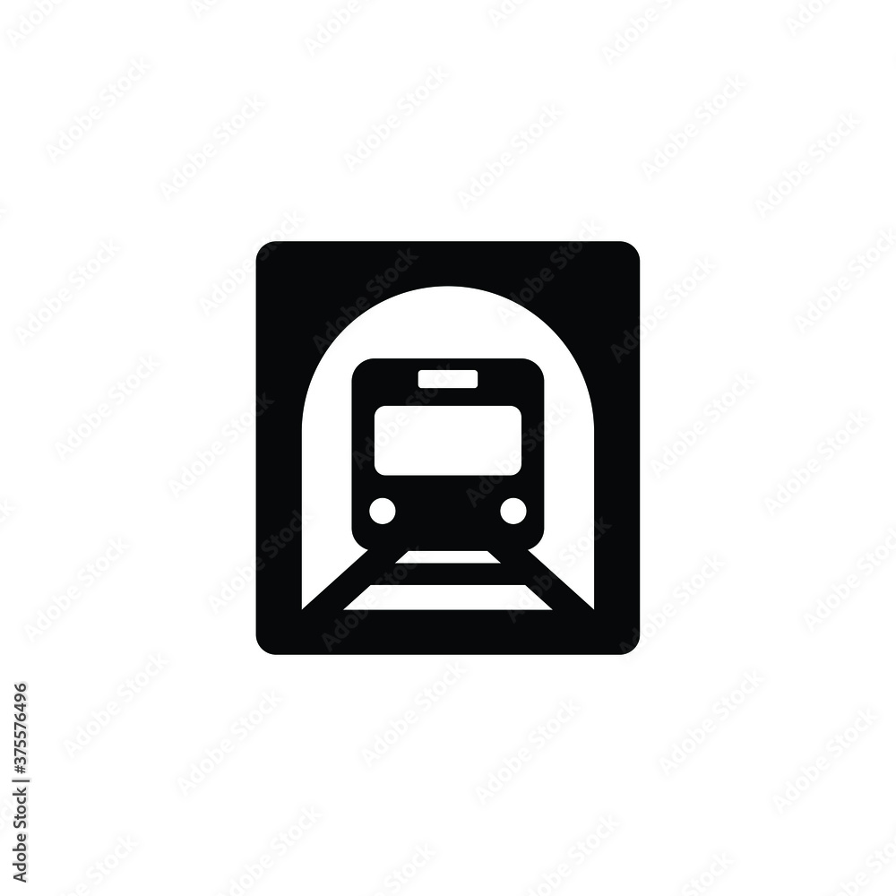 Underground train icon vector, simple sign and symbol Underground train icon vector, simple sign and symbol
