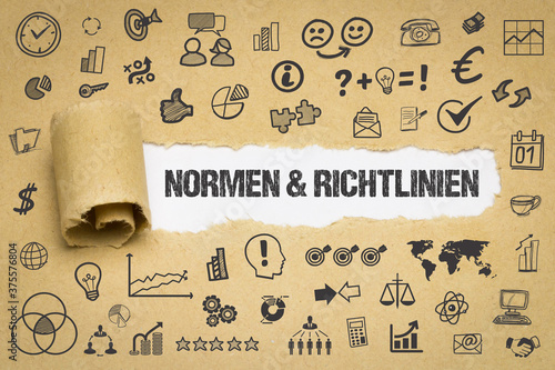 Quadro em tela Normen & Richtlinien