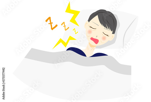 睡眠障害　いびき　ミドル　女性