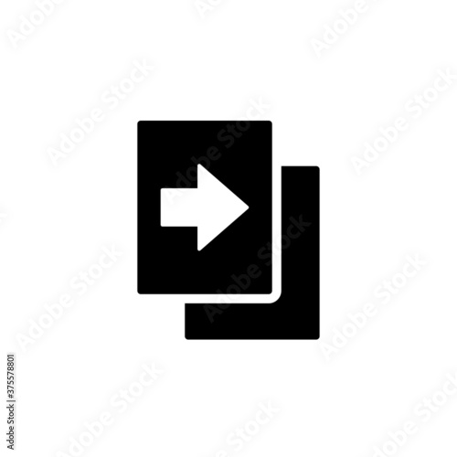 Free Download File sending icon vector, simple sign and symbol - GFXLoad