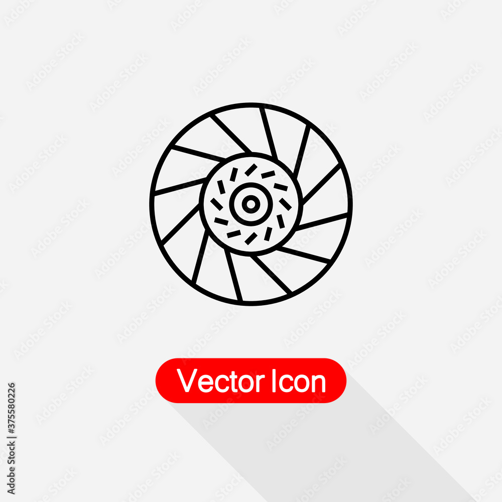 Car Clutch Plate Icon Vector Illustration Eps10 Car Clutch Plate Icon Vector Illustration Eps10