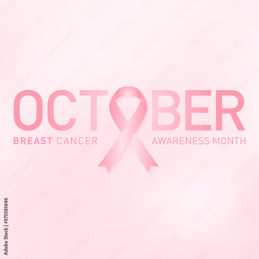 world breast cancer awareness month in october concept design vector illustration