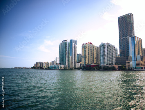 Warm look of buildings in Brickell Miami, Florida © Shaheem