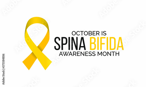 Vector illustration on the theme of Spina Bifida awareness month observed each year during October.