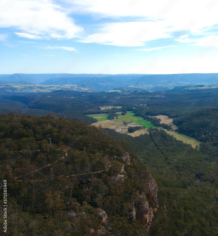 Naklejka premium Three sisters Echo Point Blue Mountains Katoomba Sydney NSW Australia