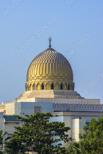 Photography The beautiful Al Maghfirah Mosque in Sharjah, United Arab Emirates