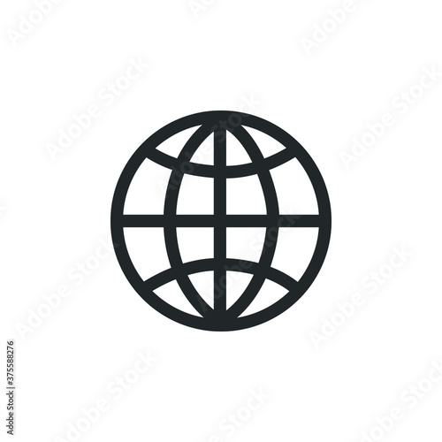 vector icon of globe symbol