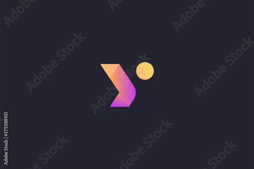 Technology Letter Y Logo Abstract Whimsical Monogram