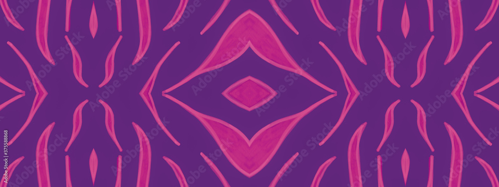 Ethnic Fabric Design. Psychedelic Animal Wave Ethnic Fabric Design. Psychedelic Animal Wave