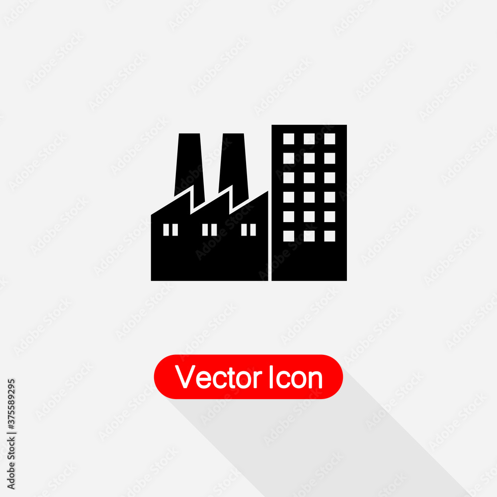 Factory Icon Vector Illustration Eps10 Factory Icon Vector Illustration Eps10