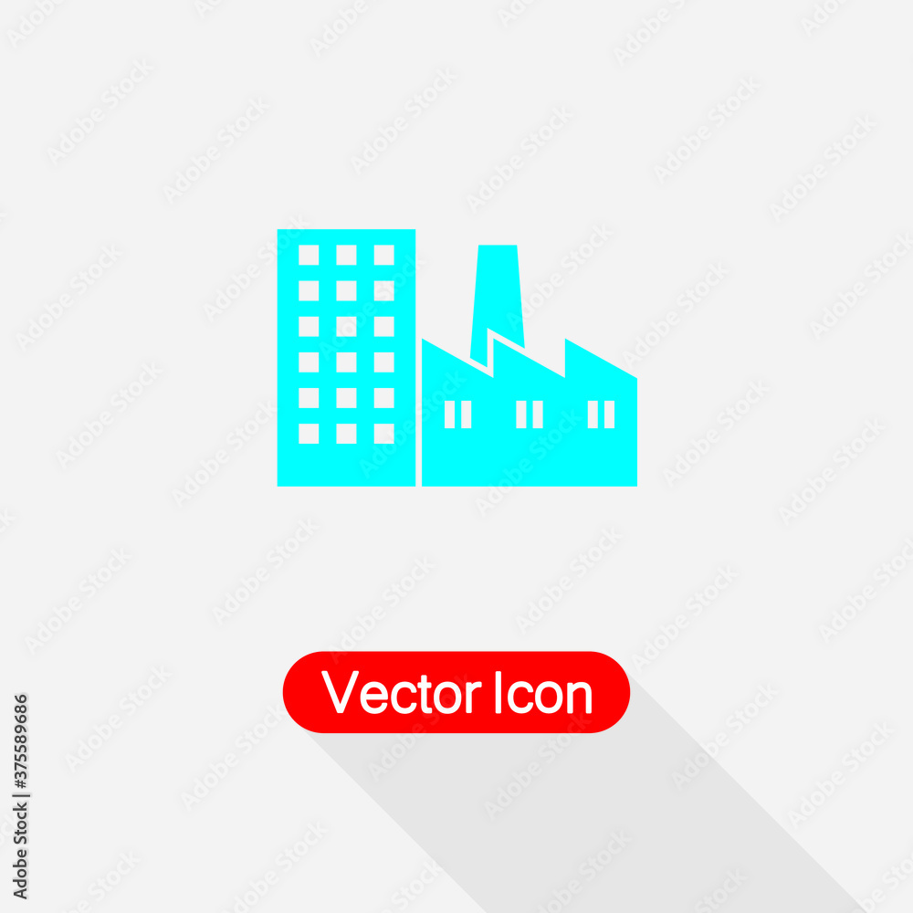 Factory Icon Vector Illustration Eps10 Factory Icon Vector Illustration Eps10