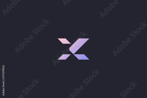Technology Letter X Logo Abstract Whimsical Monogram