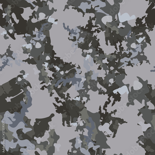 Urban camouflage of various shades of grey and beige colors