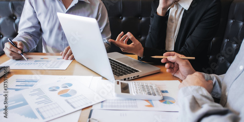 Financial auditor calculating with valuation data report.