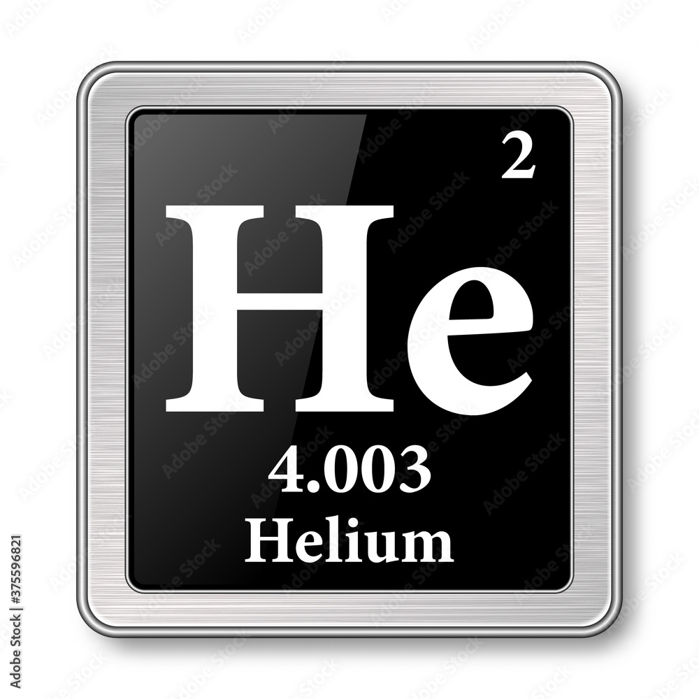The periodic table element Helium. Vector illustration The periodic table element Helium. Vector illustration