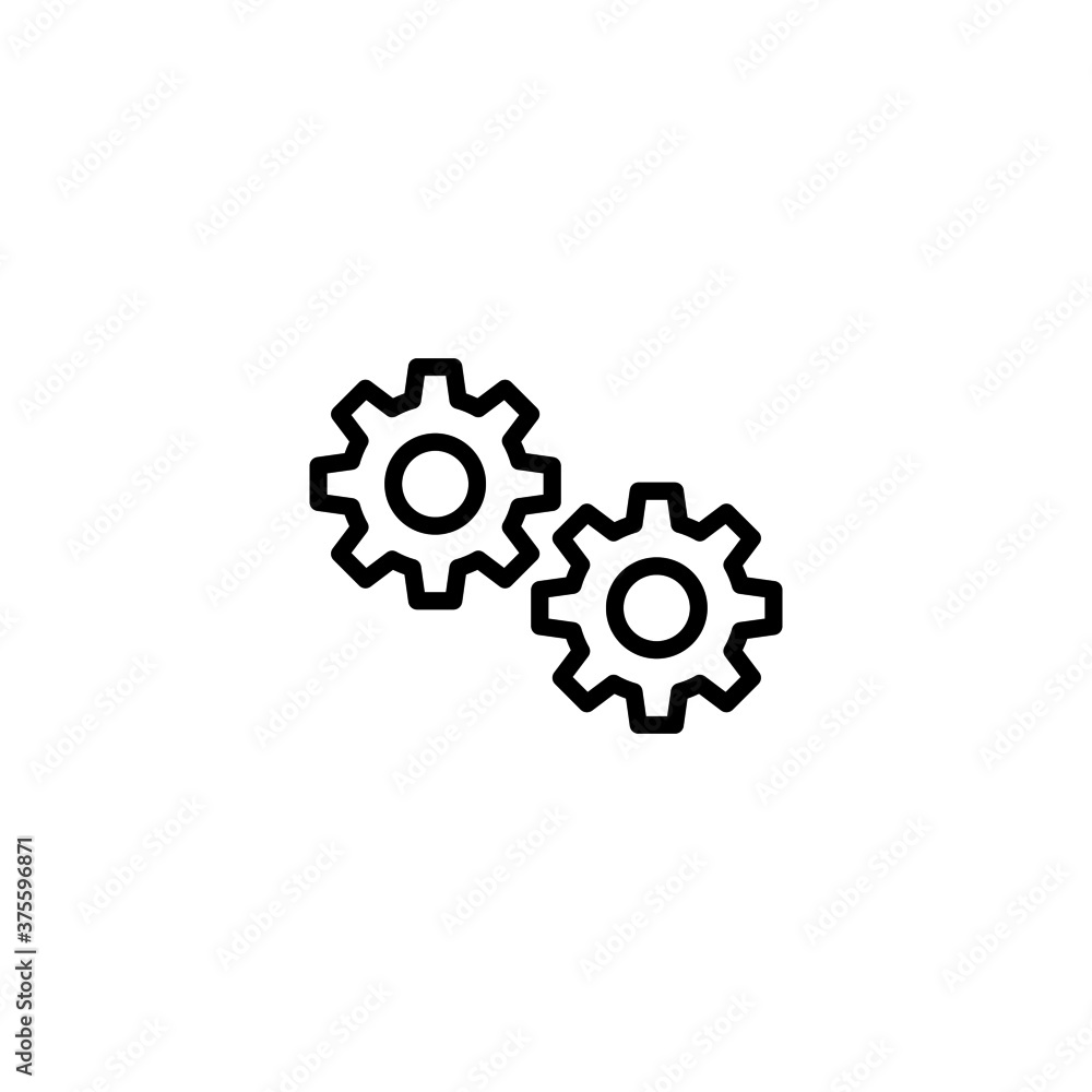 Teamwork Icon  in black line style icon, style isolated on white background