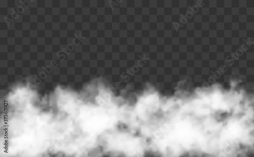 Isolated Transparent Fog, Mist or Smoke Special Effect over Checkered Background