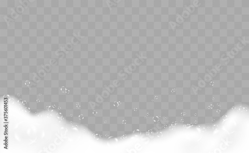 Bath Foam With Bubbles Over Checkered Background 2