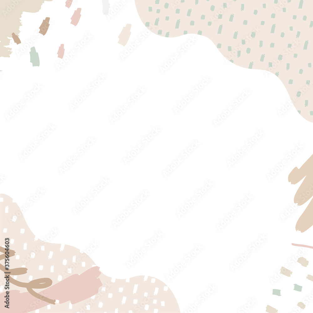 手描き・らくがき風のアブストラクトフレーム素材	