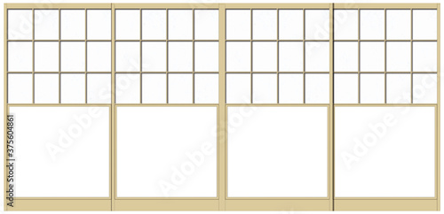 雪見障子　日本の伝統的な建具