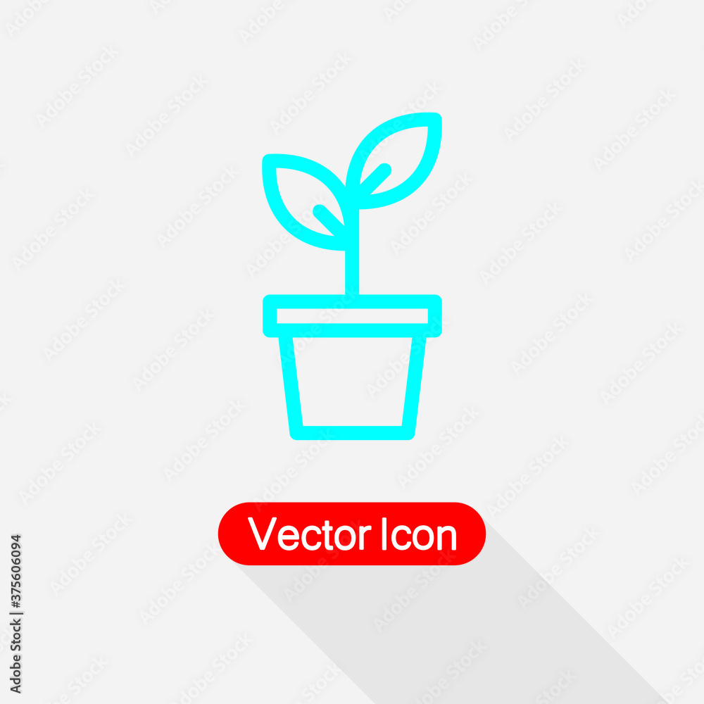 Potted Plant Icon Vector Illustration Eps10 Potted Plant Icon Vector Illustration Eps10