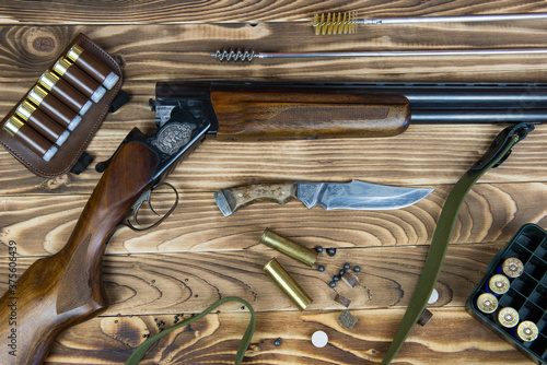 double-barreled rifle