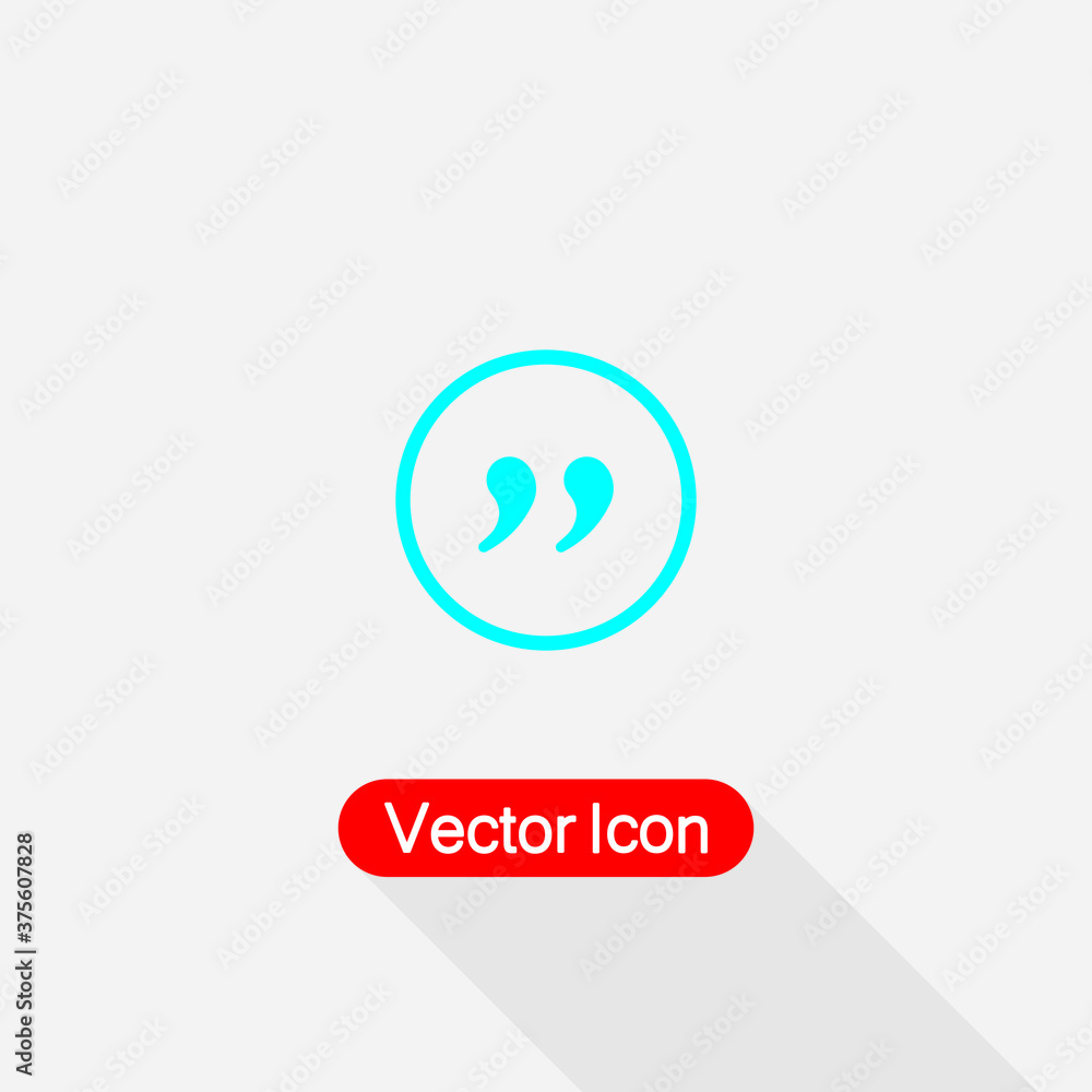 Quote Mark Icon Vector Illustration Eps10 Quote Mark Icon Vector Illustration Eps10