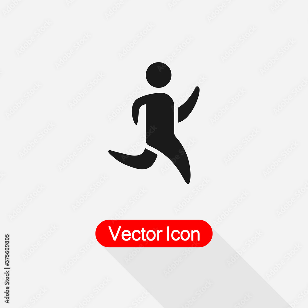 Running Man Icon Vector Illustration Eps10 Running Man Icon Vector Illustration Eps10