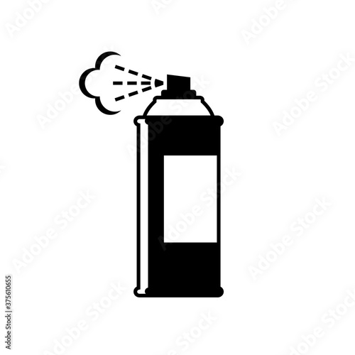  Spray can vector icon on white background