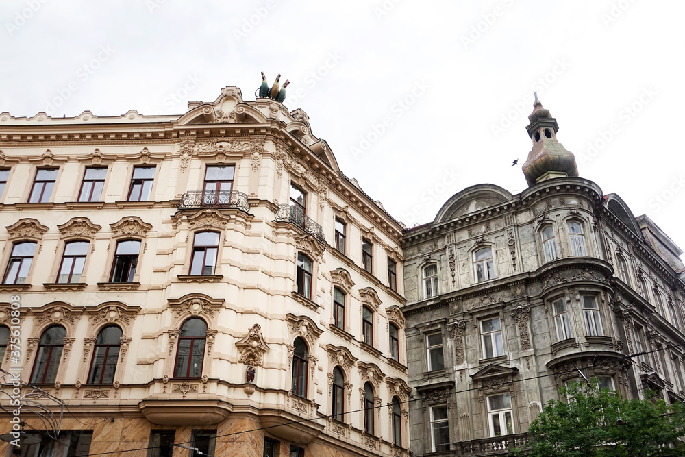 Obraz premium Antique building view in Brno, Czech Republic