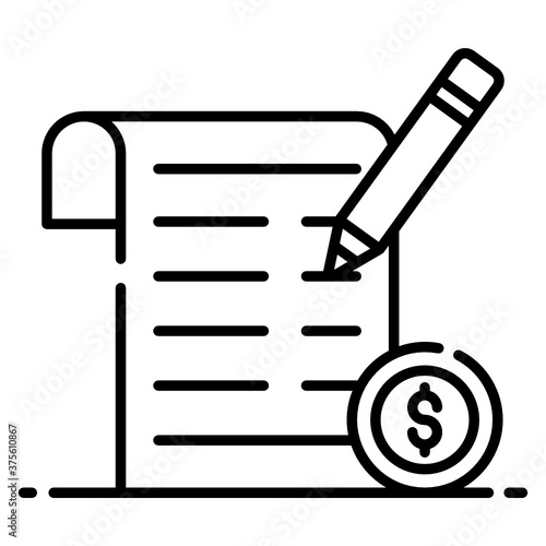 
Vector design of income tax, business document 
