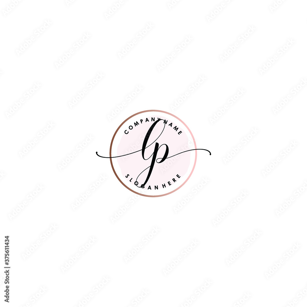 LP Initial handwriting logo template vector
LP Initial handwriting logo template vector