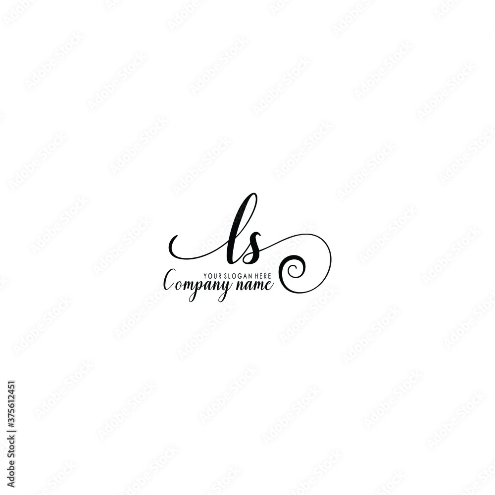 LS Initial handwriting logo template vector
LS Initial handwriting logo template vector