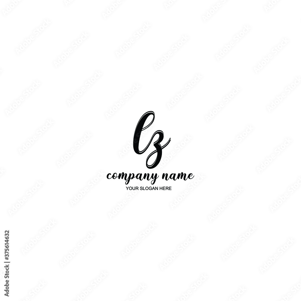 LZ Initial handwriting logo template vector
LZ Initial handwriting logo template vector