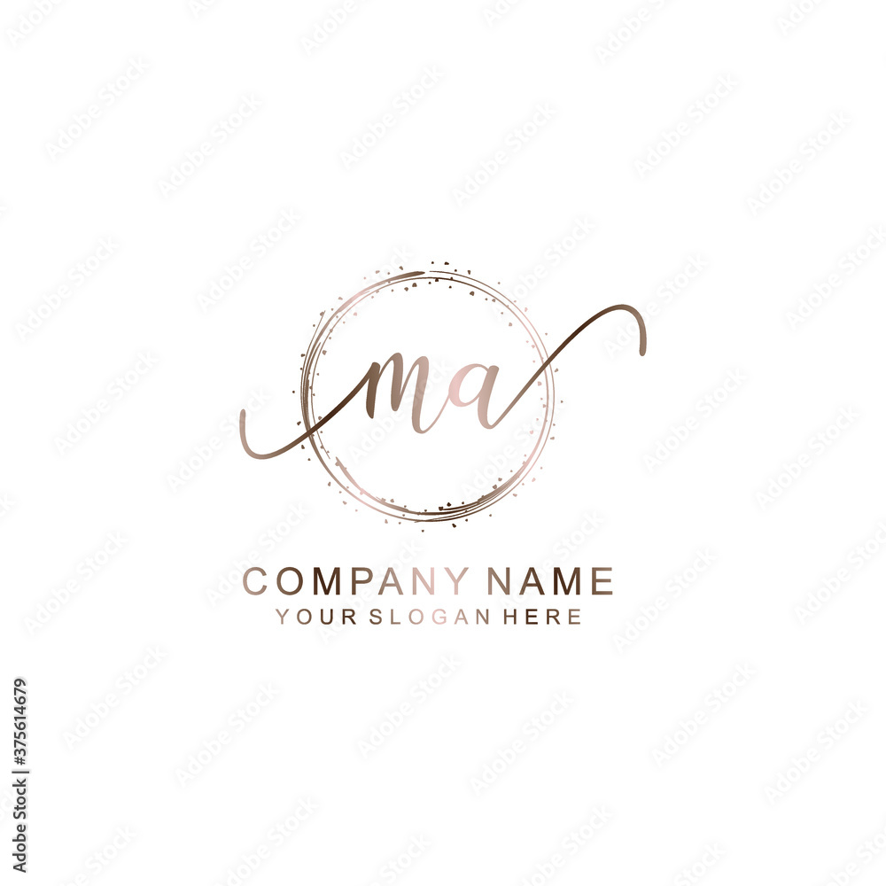 MA Initial handwriting logo template vector
MA Initial handwriting logo template vector