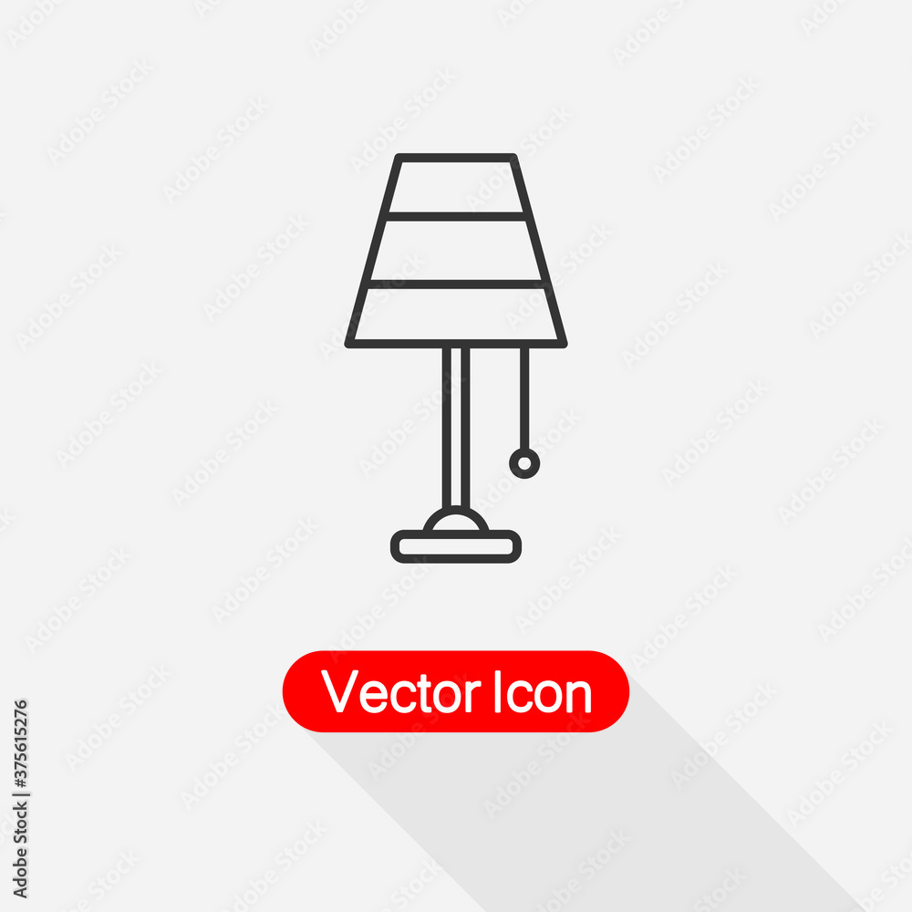 Table Lamp Icon Vector Illustration Eps10 Table Lamp Icon Vector Illustration Eps10