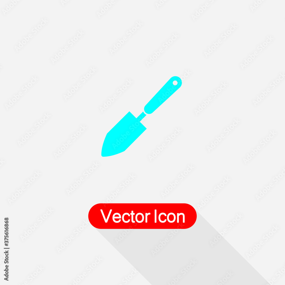 Trowel Gardening Tool Icon Vector Illustration Eps10