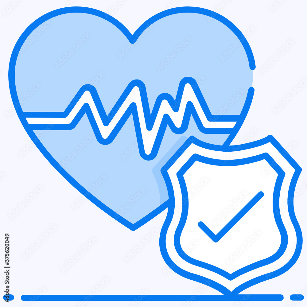 Heart insurance icon design, vector in modern style
Heart insurance icon design, vector in modern style