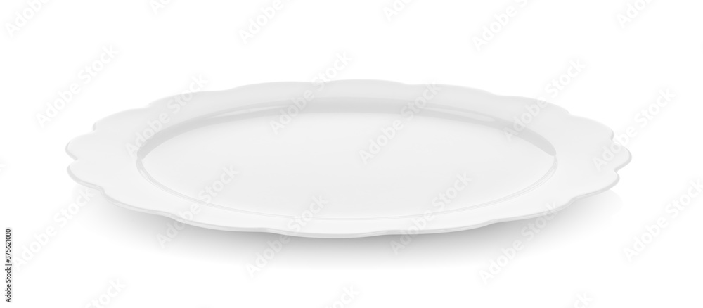 modern ceramic plate on white background modern ceramic plate on white background