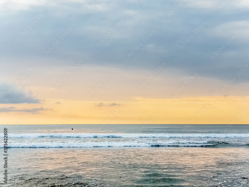 Amazing sunset view on Indian ocean at Bali, Indonesia Amazing sunset view on Indian ocean at Bali, Indonesia