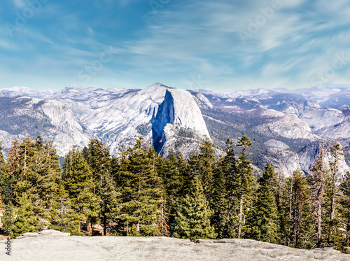 Half Dome,  view from Glacier Point, Yosemite National Park, California, USA photo