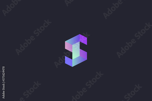 Technology Letter S Logo Abstract Whimsical Monogram