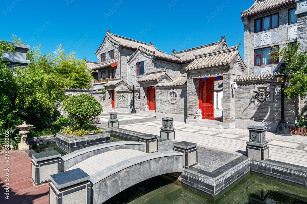 Chinese classical courtyard architecture landscape Chinese classical courtyard architecture landscape